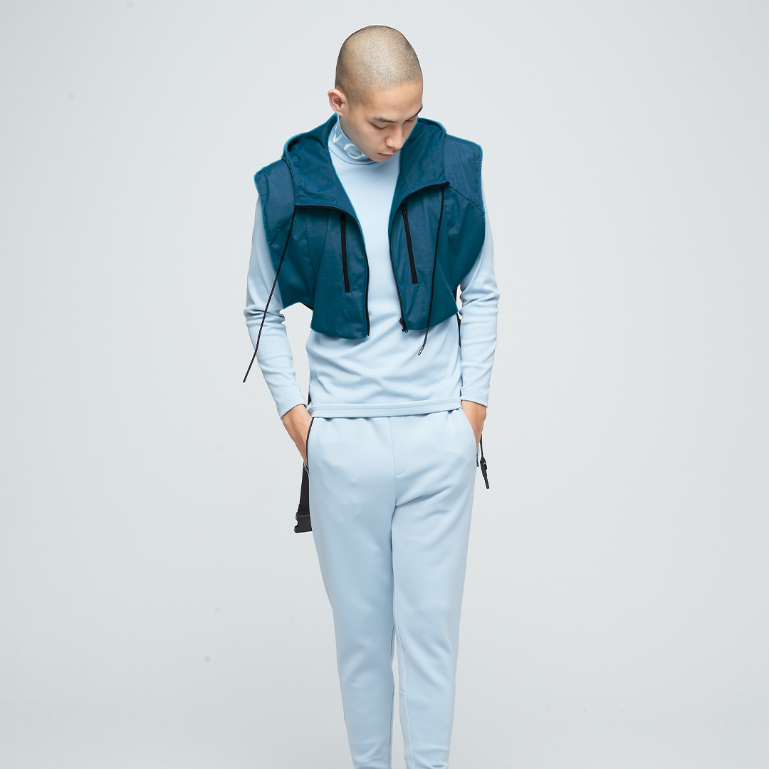 防潑水造型連帽短版背心【多色】