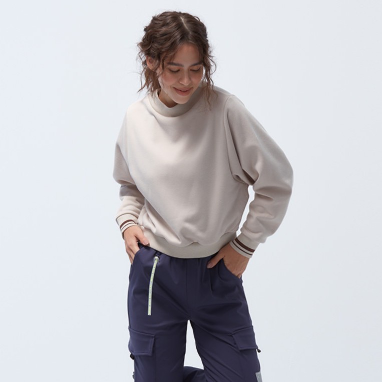 抗菌刷毛短版衛衣