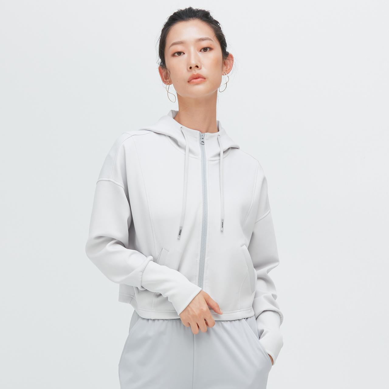 抗菌連帽短版棉柔吸排外套【多色】