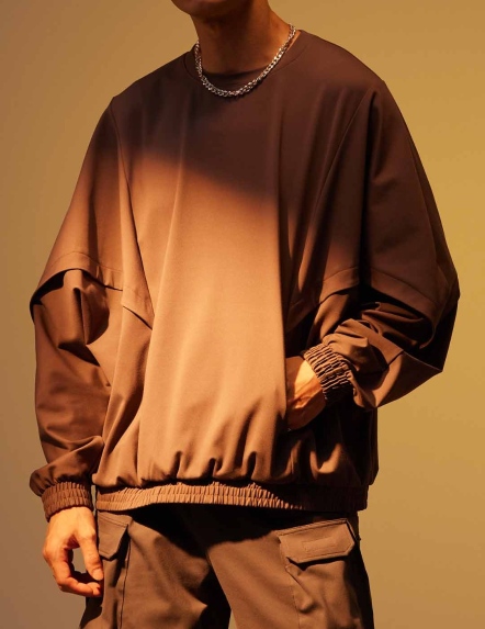 REBOOT動能-造型剪接連袖衛衣【兩色】