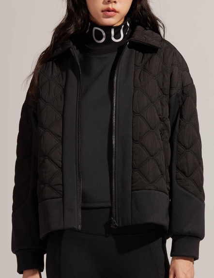 REBOOT動能-翻領拼接衍縫外套