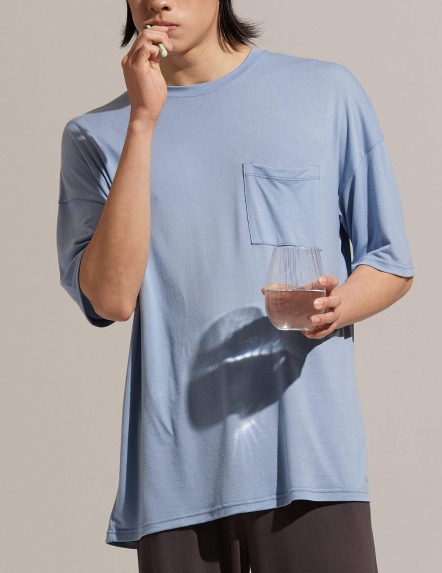 REBOOT瞬眠-莫代爾柔膚口袋上衣【兩色】