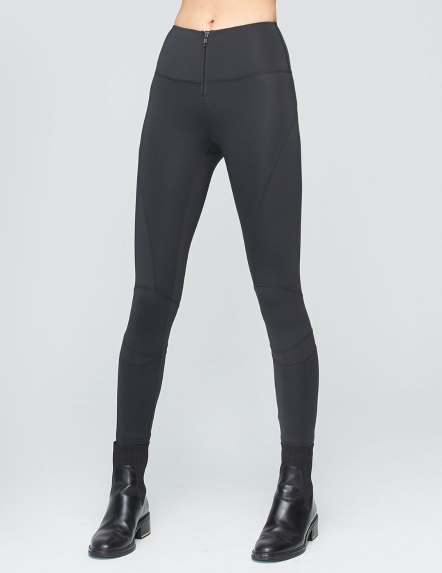 拉鍊緊身褲【三色】