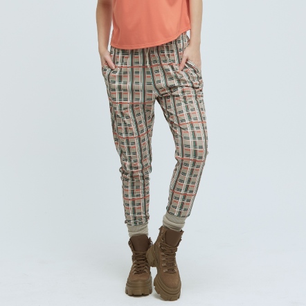 REBOOT-復甦機能格紋九分束口褲