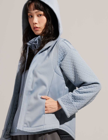 防水透濕剪邊連帽背心【兩色】