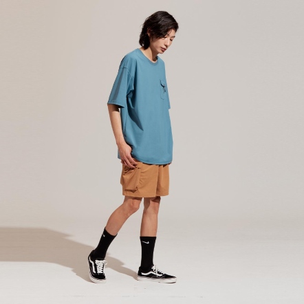 ULTRACOOL-涼感蓋袋繩結圓領上衣【多色】