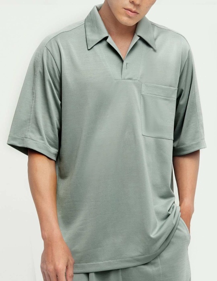 REBOOT復甦古巴領套頭上衣【兩色】