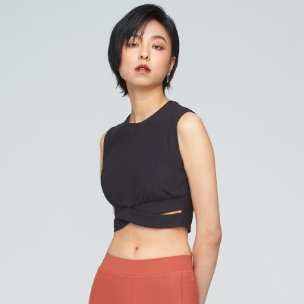 短版交叉涼感背心【多色】