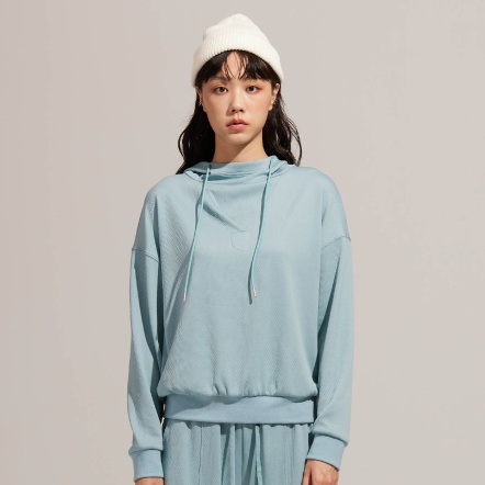 REBOOT動能-立體緹花連帽上衣【兩色】