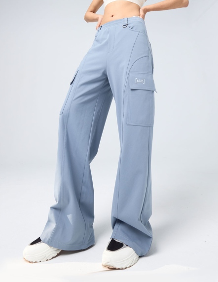 弧線直筒飛梭工裝褲【多色】