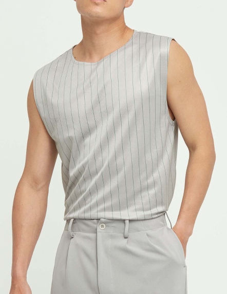 機能條紋背心