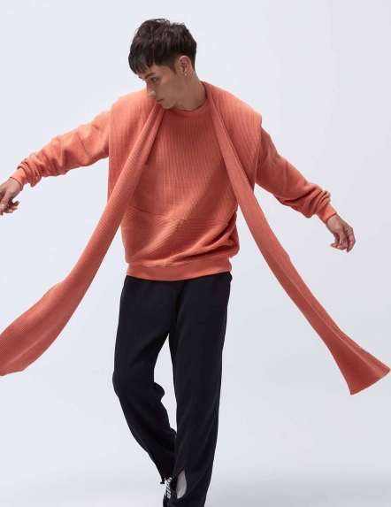 REBOOT-甦活粗針保暖連帽圍巾【兩色】