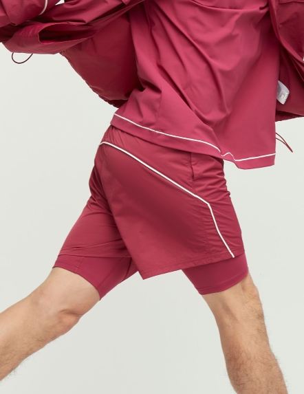 涼感二合一運動短褲【三色】