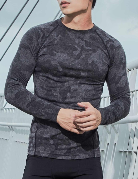 抗菌膠原蛋白合身長袖上衣【兩色】