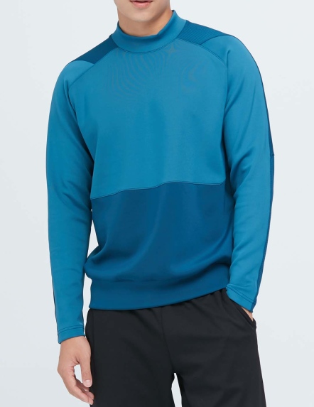 抗菌小高領棉柔吸排衛衣【兩色】