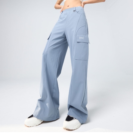 REBOOT動能-弧線直筒飛梭工裝褲【多色】