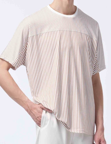 條紋寬版上衣【三色】
