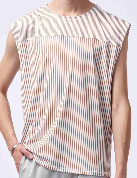 REBOOT條紋拼接背心【三色】