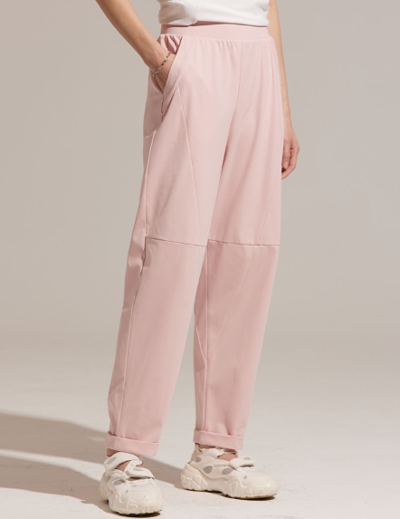 REBOOT立裁拼接反摺錐形褲【三色】