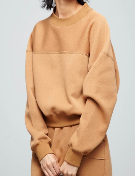 剪邊短版衛衣【三色】