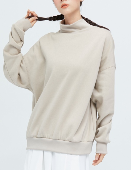 高領刷毛保暖衛衣【兩色】