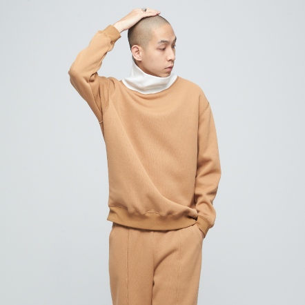 剪邊高領撞色衛衣【多色】