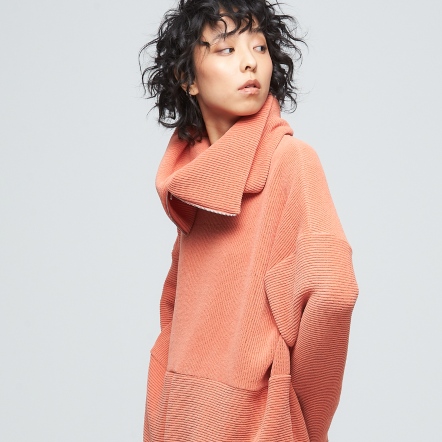 REBOOT-造型粗針拉鍊圍脖【多色】