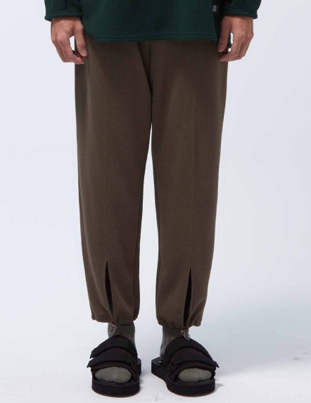 甦活華夫格開衩錐形褲【三色】