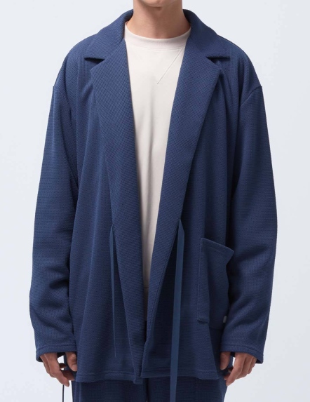 甦活華夫格綁帶西裝領外套【兩色】