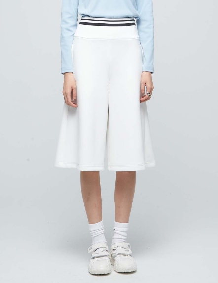 抗菌棉柔高腰寬版褲裙【多色】