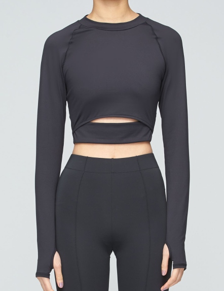 鏤空剪接上衣【兩色】