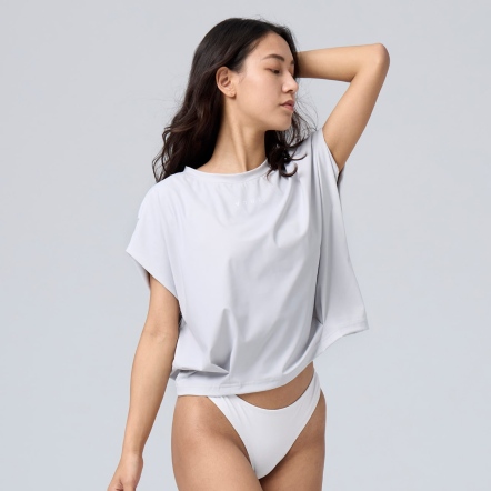 瞬涼冰絲打褶上衣【多色】