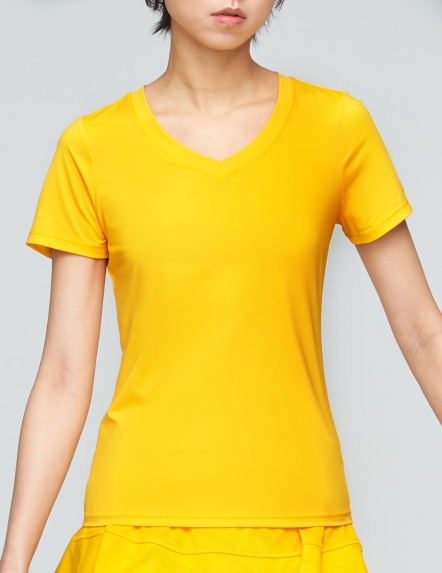 涼感V領合身上衣【三色】