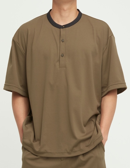 復甦機能小立領抽繩上衣