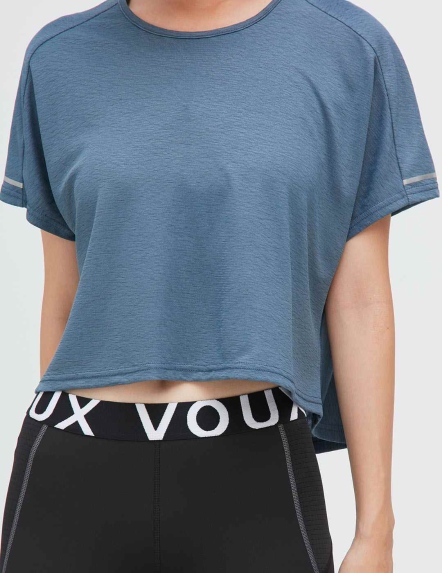 抗菌短版落肩速乾上衣【兩色】