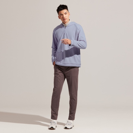 REBOOT動能-拉鍊開領拼接口袋連帽上衣【多色】