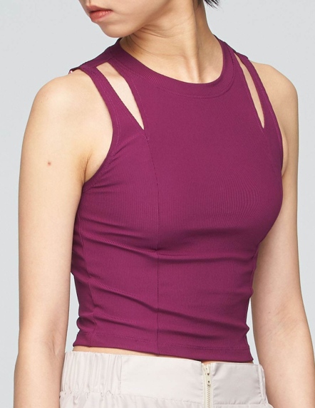 涼感鏤空修身背心【兩色】