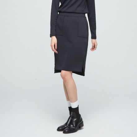 剪邊開衩鉛筆裙【多色】