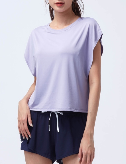 圓領內建Bra上衣【三色】