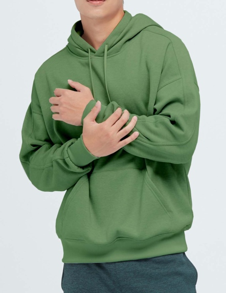 抗菌連帽長版棉柔口袋吸排衛衣【多色】