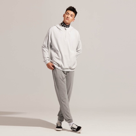 REBOOT動能-立體緹花落肩連帽衛衣【多色】