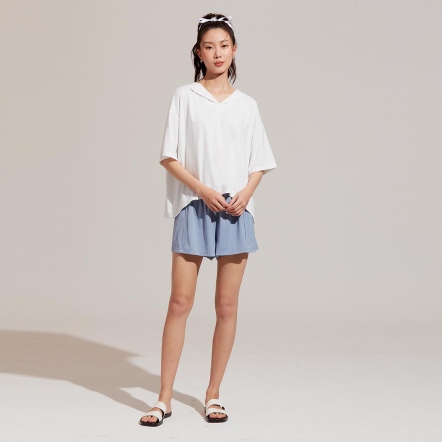 REBOOT動能-連帽V領短版上衣【多色】